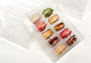 COOKIE BOXES WITH INSERT Clear 7-11/16 x 7-1/2 x 2 