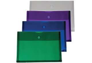 Poly Velcro Side Open Gusset Envelope Assorted 14-1/2 x 10-1/4 x 1-1/4 