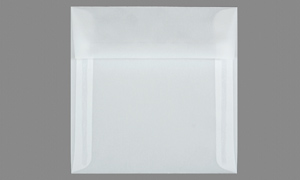 TRANSLUCENT VELLUM ENVELOPES AND PAPER Clear 5-1/2 x 5-1/2 